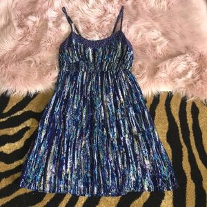 Blue multicolored dress